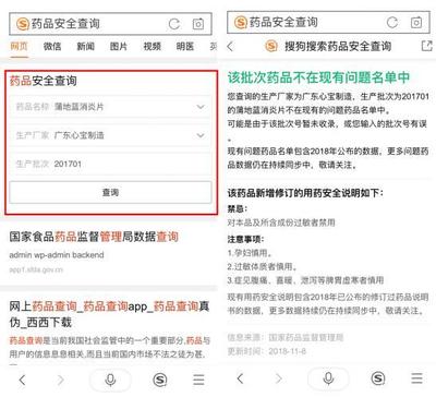搜索推“药品安全查询工具” 构筑药品安全“防火墙”——医院门诊常规用药答疑